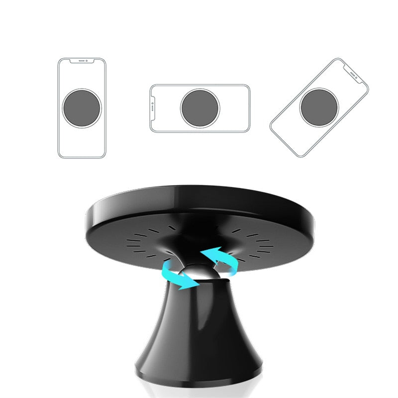 Mini Wireless Magnetic Car Charger - 15W Fast Charge For iPhone & Samsung