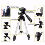 Portable Tripod Stand For Mobile Phone / Camera With Mobile Phone Clip Holder For iPhone & Samsung