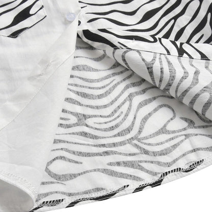Zebra Print Cotton Shirt