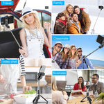 Wireless Bluetooth Selfie Stick For Mobile Phone Gopro Tripod Monopods