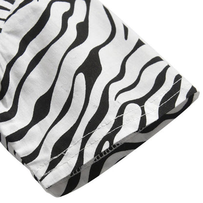 Zebra Print Cotton Shirt