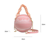 Personality Basketball Purses For Teenagers Women Bags Crossbody Chain Hand