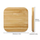 Portable Qi Wireless Slim Wood Charger Pad For iPhone And 11 Samsung