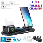 Universal 6-in-1 Wireless Mobile Charging Dock For iPhone & Samsung