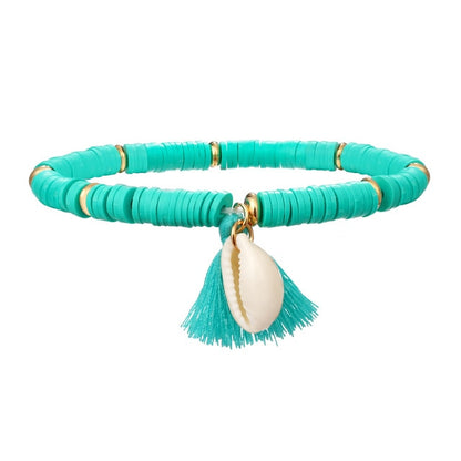 Multicolor Tassel Anklet