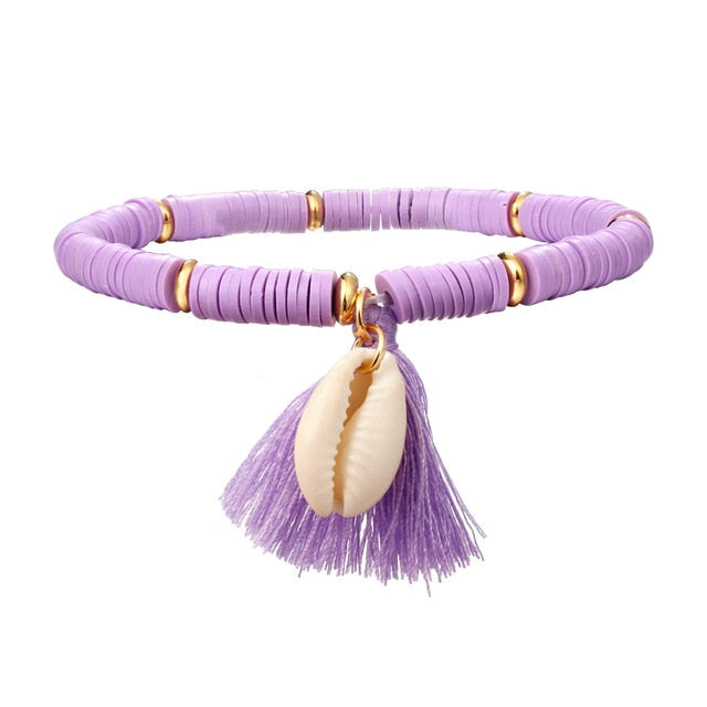 Multicolor Tassel Anklet