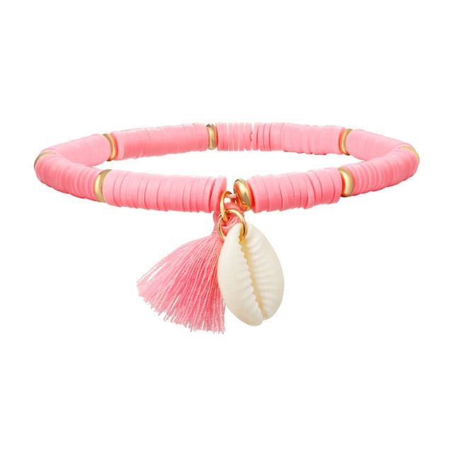 Multicolor Tassel Anklet