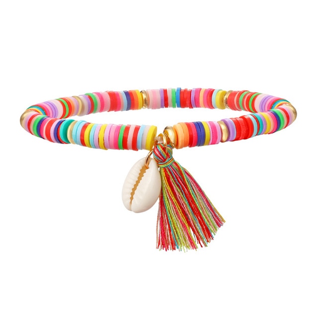 Multicolor Tassel Anklet
