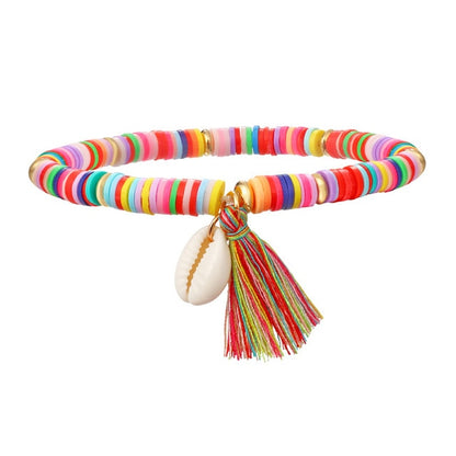 Multicolor Tassel Anklet