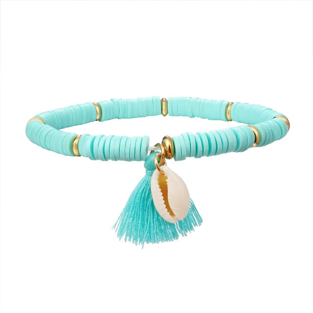 Multicolor Tassel Anklet