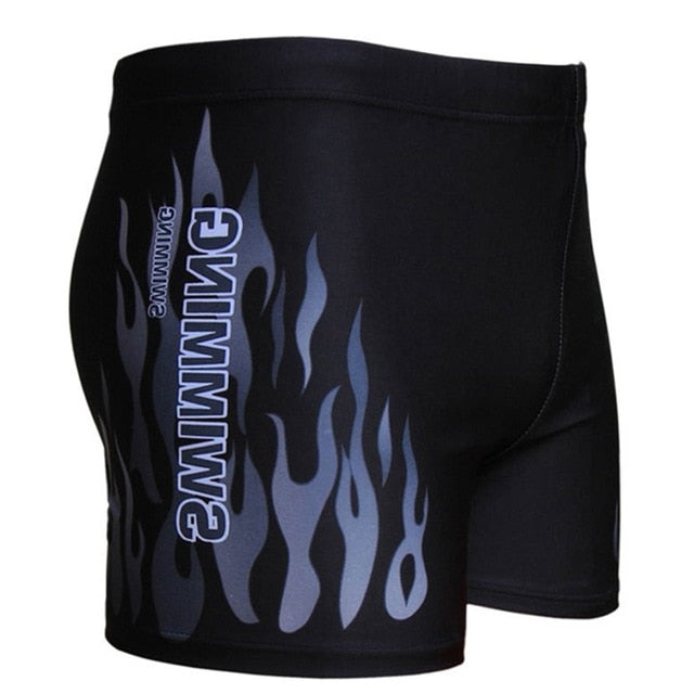Flame Pattern Swimming Trunks