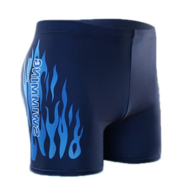 Flame Pattern Swimming Trunks