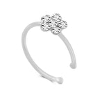 Men & Women's Crystal Floral Hoop Flower Fake Nose Piercing Body Jewelry