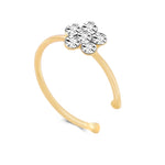 Men & Women's Crystal Floral Hoop Flower Fake Nose Piercing Body Jewelry