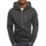 Cardigan Solid Color Hoodie