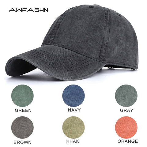 Men's Washed Cotton Baseball Cap