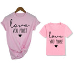 Love You More & Love You Most Matching T-Shirts