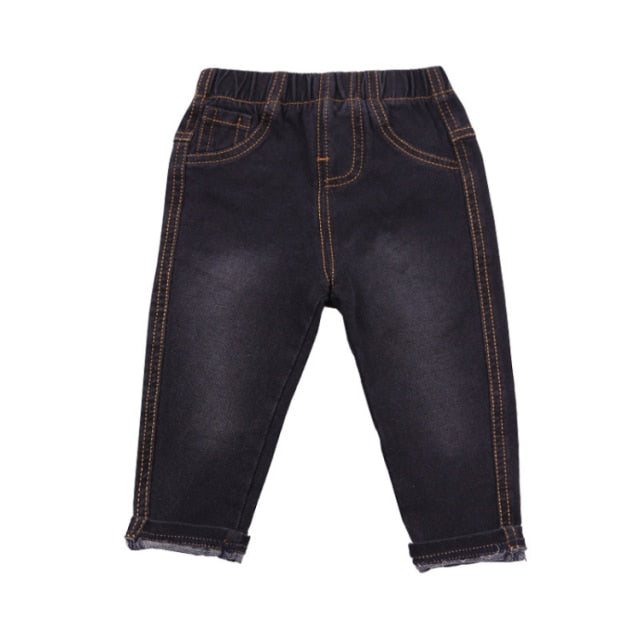 Denim Solid Color Baby Jeans