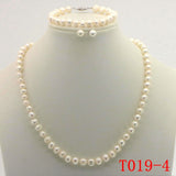 Purple Pearl Necklace Set