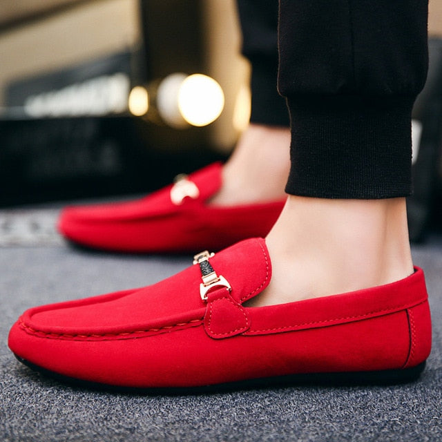 Designer Slip-On Leather Casual Shoes