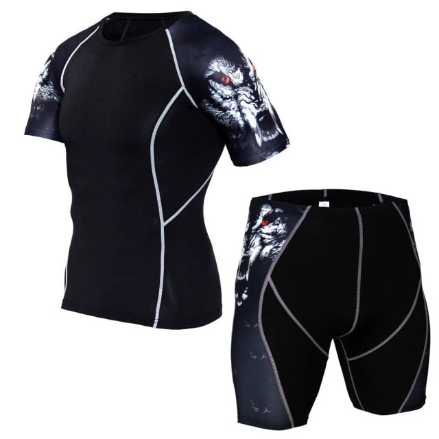 T-Shirt Running Short Fitness Sets