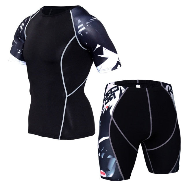 T-Shirt Running Short Fitness Sets