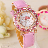 Kitty Fashion Rhinestone Watch