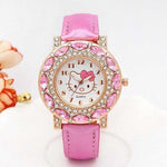 Kitty Fashion Rhinestone Watch