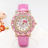 Kitty Fashion Rhinestone Watch