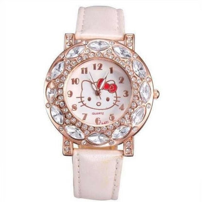 Kitty Fashion Rhinestone Watch