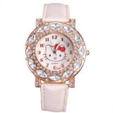 Kitty Fashion Rhinestone Watch
