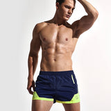 Men's Swim Trunks Quick Dry Beach Shorts with Zipper Pockets