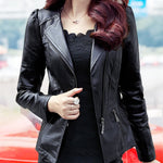 Soft Faux Leather Biker Jacket