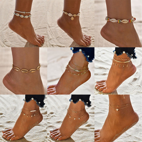 Summer Multi Style Fashion Anklets