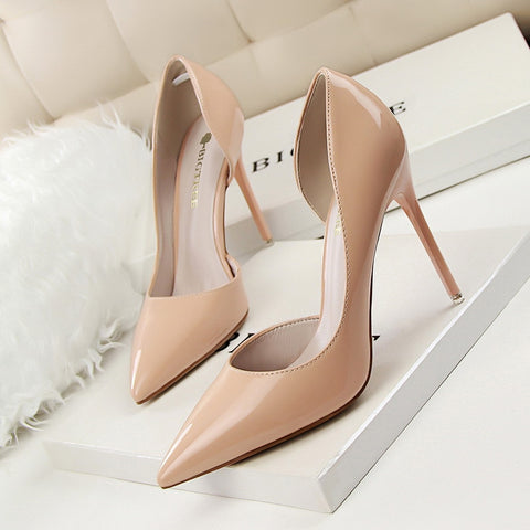 Patent Leather High Heel Pumps