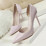 Patent Leather High Heel Pumps