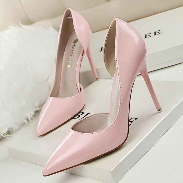 Patent Leather High Heel Pumps