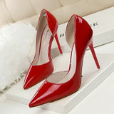 Patent Leather High Heel Pumps