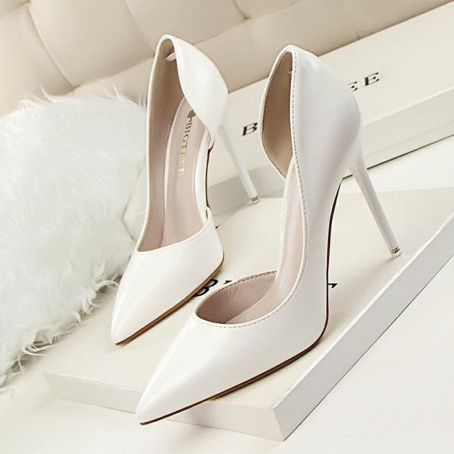 Patent Leather High Heel Pumps