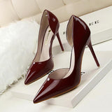 Patent Leather High Heel Pumps