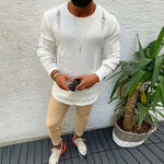 Casual Ripped Cotton Sweater