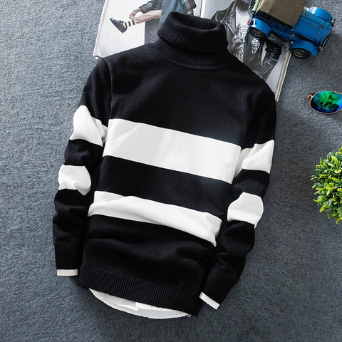 Loose Knit Turtleneck Sweater