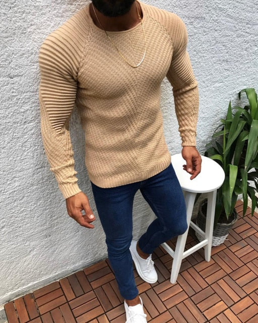 Pleated Casual Pullover Sweater