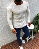 Pleated Casual Pullover Sweater