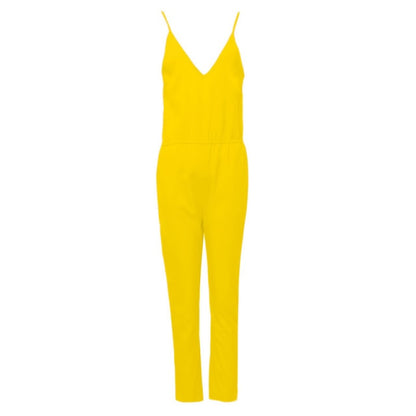 Sleeveless Solid Color Fashion Jumpsuit