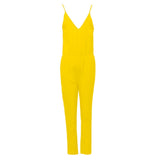 Sleeveless Solid Color Fashion Jumpsuit