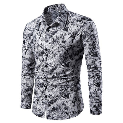 Casual Print Long Sleeve Shirt