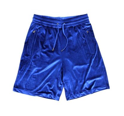 Velvet Side Zipper Shorts