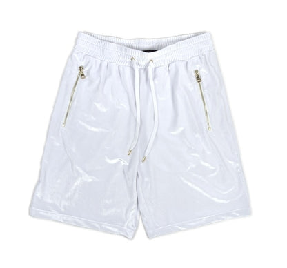 Velvet Side Zipper Shorts