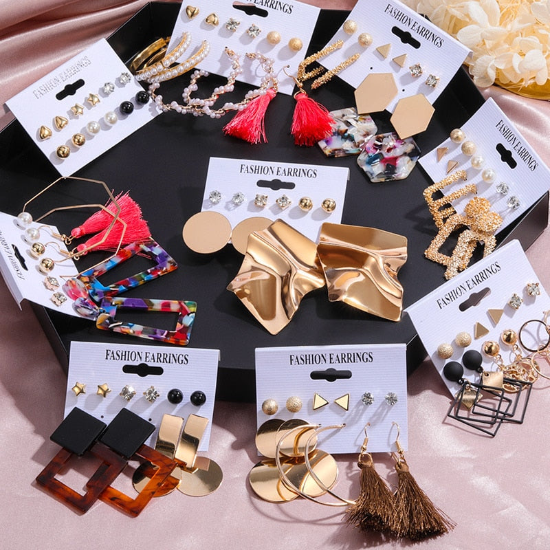 Multi Color Tassel Earrings